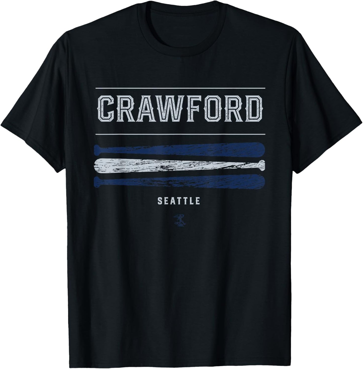 J P Crawford Vintage Baseball Bat Gameday T-Shirt - T-Shirt | Black