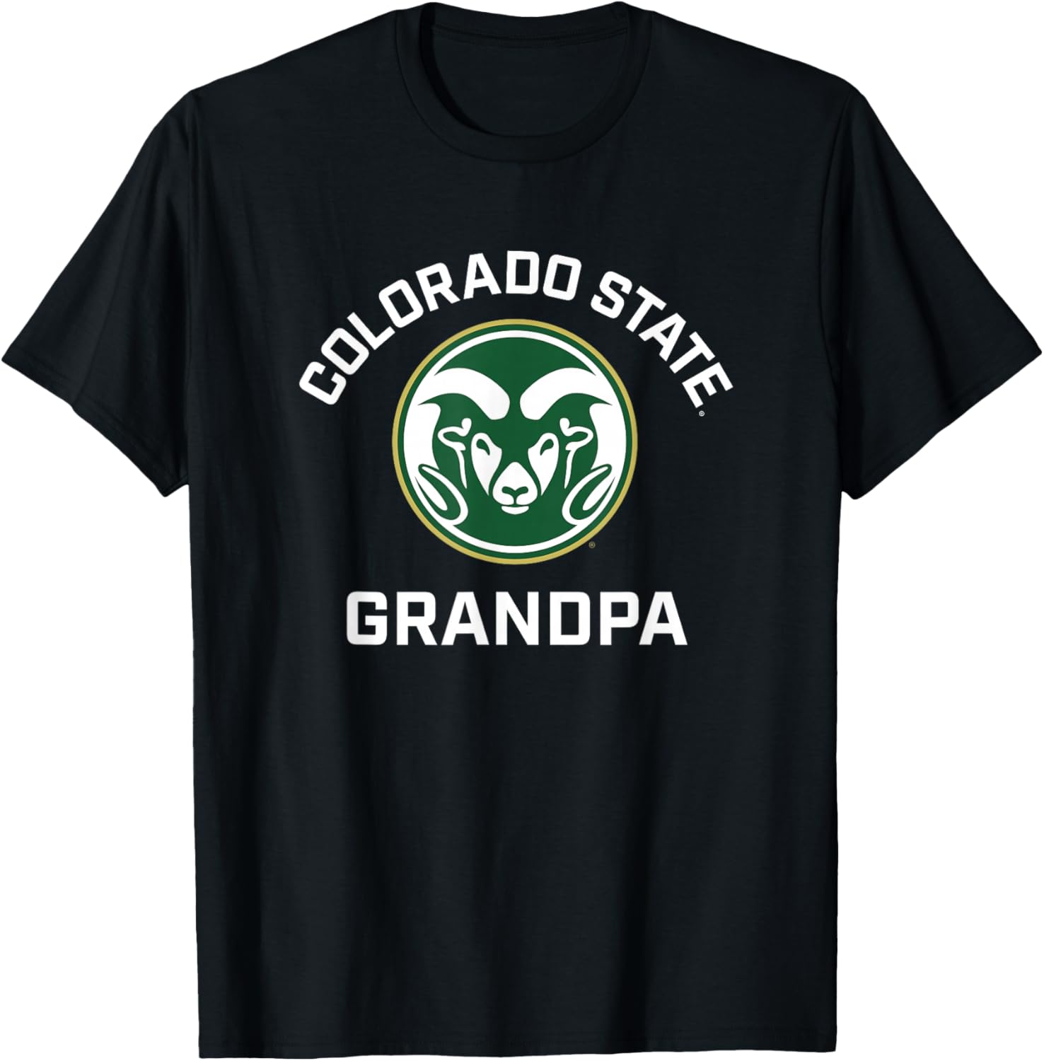 Colorado State University Rams Arched Grandpa T-Shirt - T-Shirt | Black