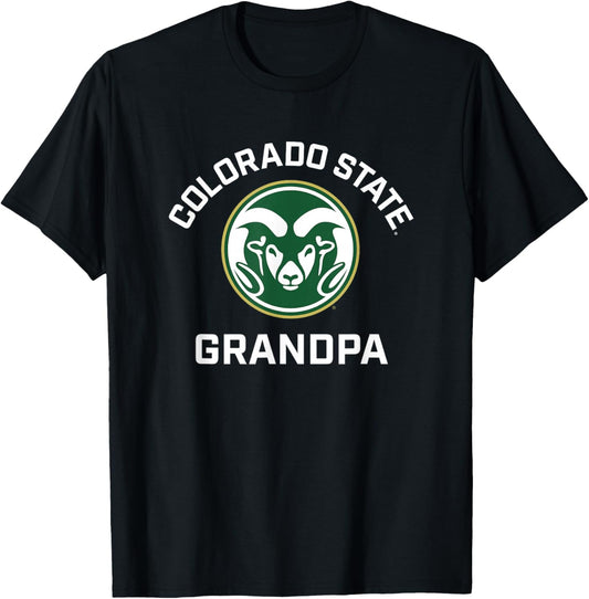 Colorado State University Rams Arched Grandpa T-Shirt - T-Shirt | Black