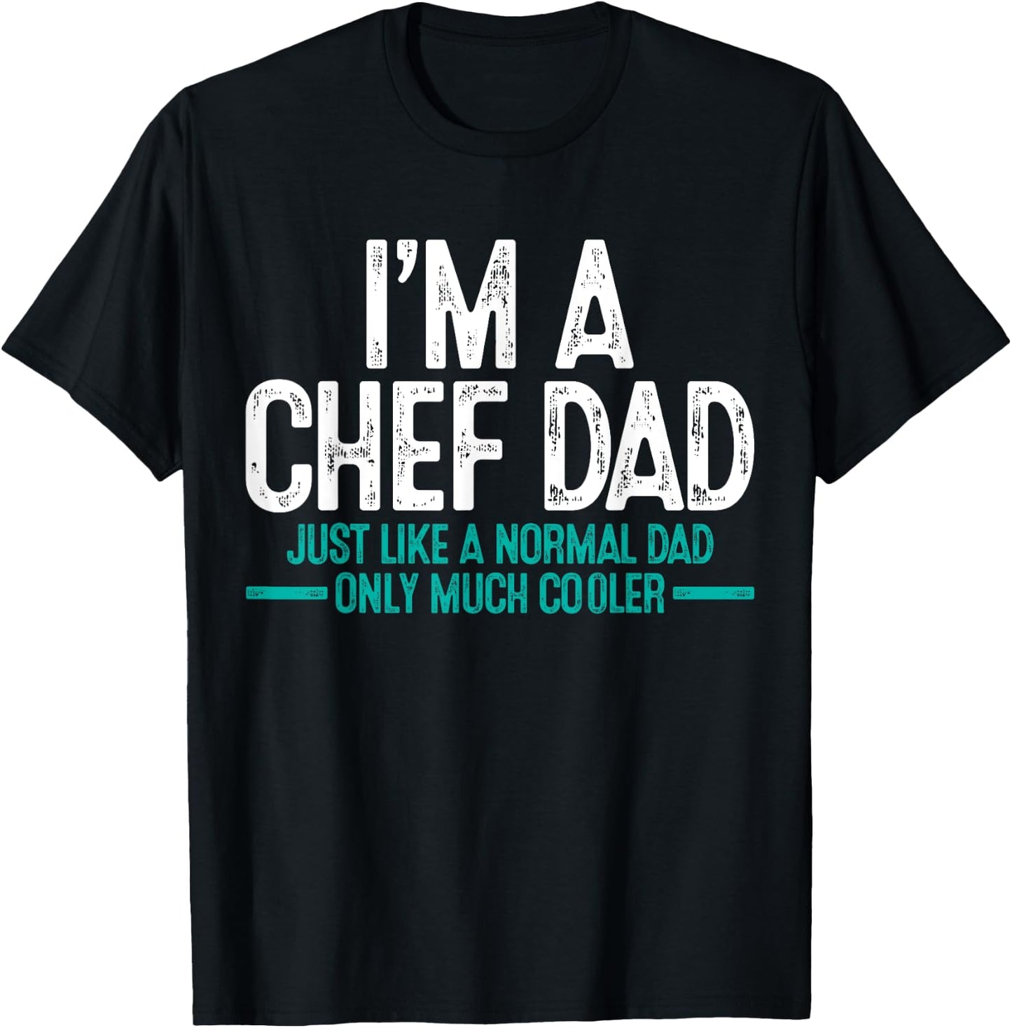 Chef Dad Daddy Cook Father's Day Gift T-Shirt - T-Shirt | Black