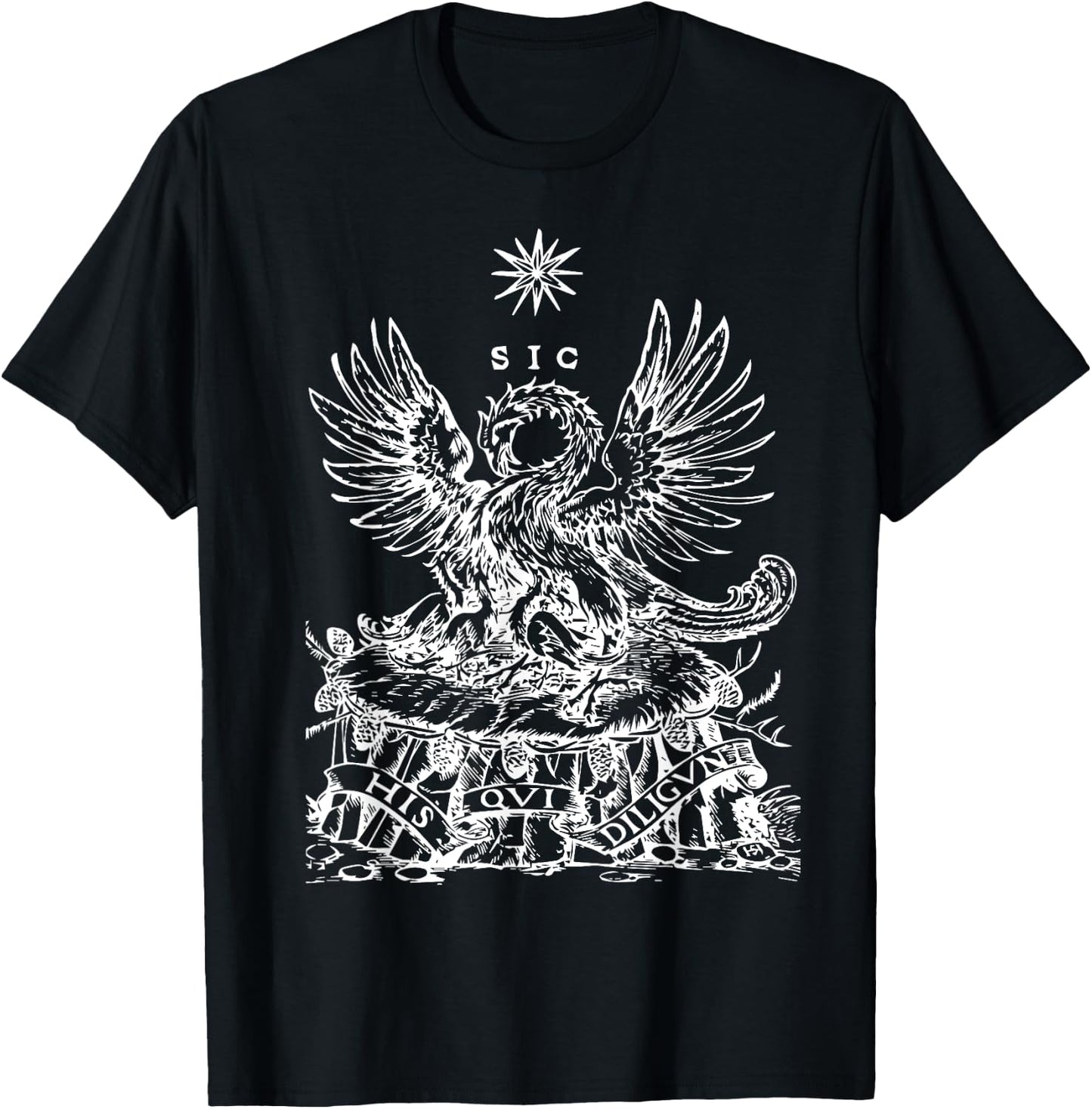 Pelican in Her Piety Traditional Latin Mass Catholic Symbols T-Shirt - T-Shirt | Black
