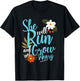 Religious Women Girls That They Run Verse Isaiah 40:31 T-Shirt - T-Shirt | Black