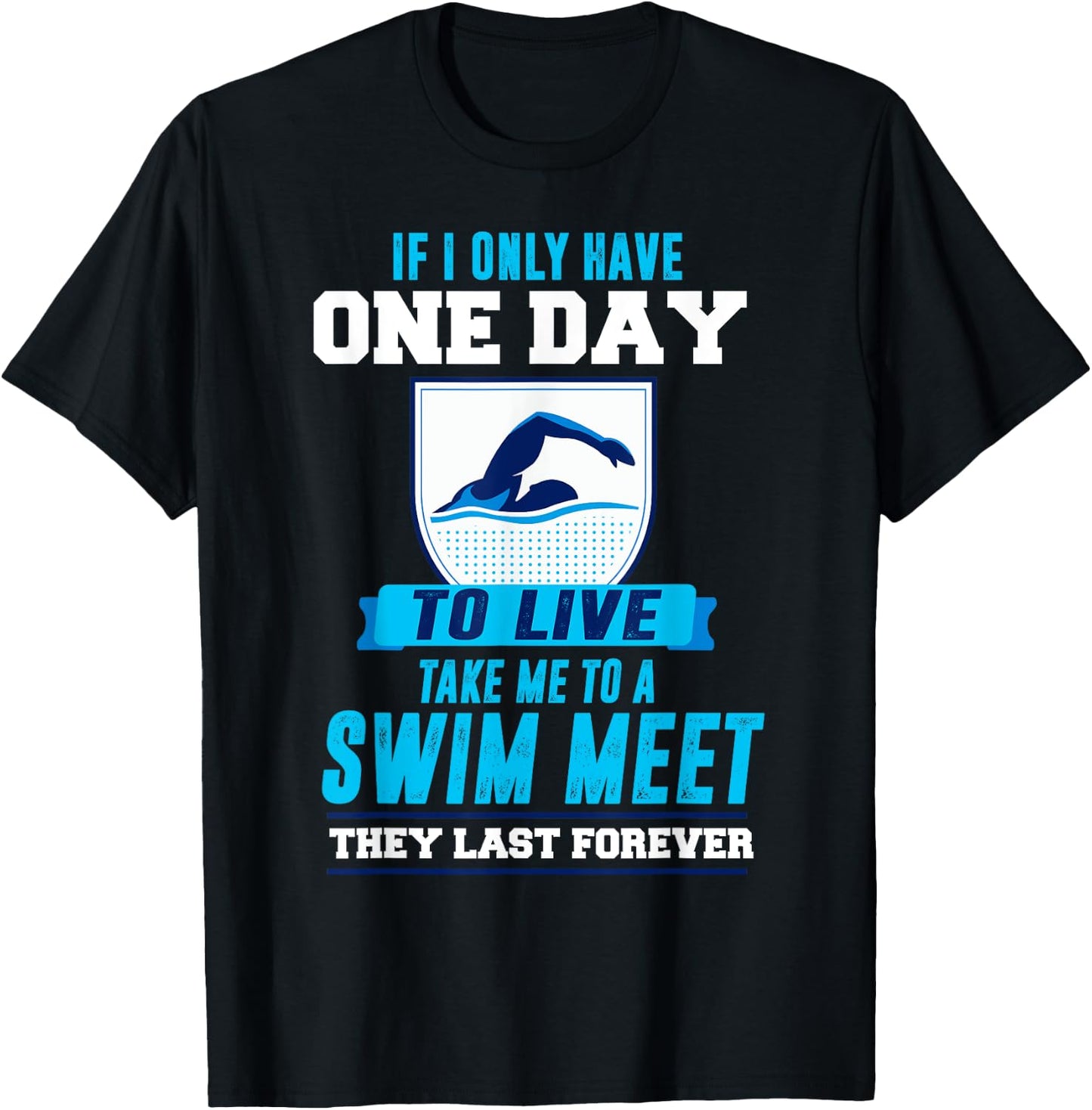 Swim Quote Design - Swim Team Gear T-Shirt - T-Shirt | Black