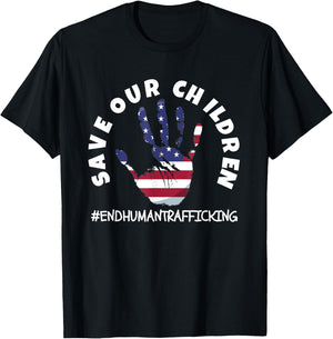 Save Our Children for Patriots T-Shirt - T-Shirt | Black