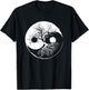 Yin and Yang Tree Balance Buddhism Nature Gift T-Shirt - T-Shirt | Black