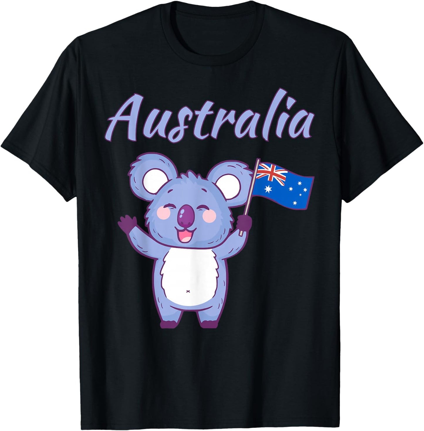 Australia Day Toddler Shirt Funny Koala Australian Flag T-Shirt - T-Shirt | Black