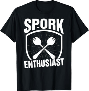 Funny Master Chef Kitchen Spork Enthusiast T-Shirt - T-Shirt | Black