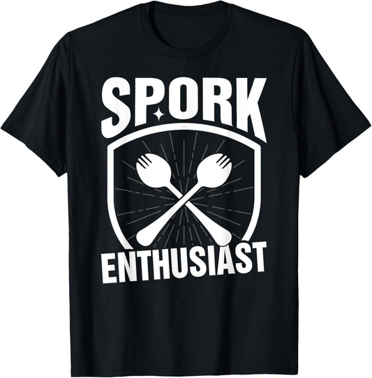 Funny Master Chef Kitchen Spork Enthusiast T-Shirt - T-Shirt | Black