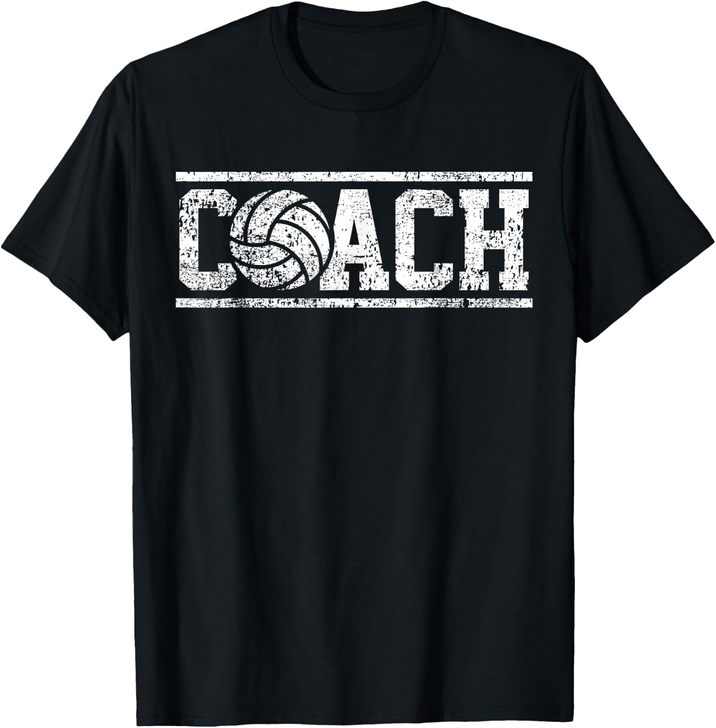 Coach Volleyball Team College Volleyball T-Shirt - T-Shirt | Black