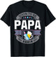 Papa Again Second Time Grandpa Funny Beer Drinking Lover T-Shirt - T-Shirt | Black