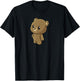 Kawaii Brown Bear Gift - Anime Grizzly Bear T-Shirt - T-Shirt | Black