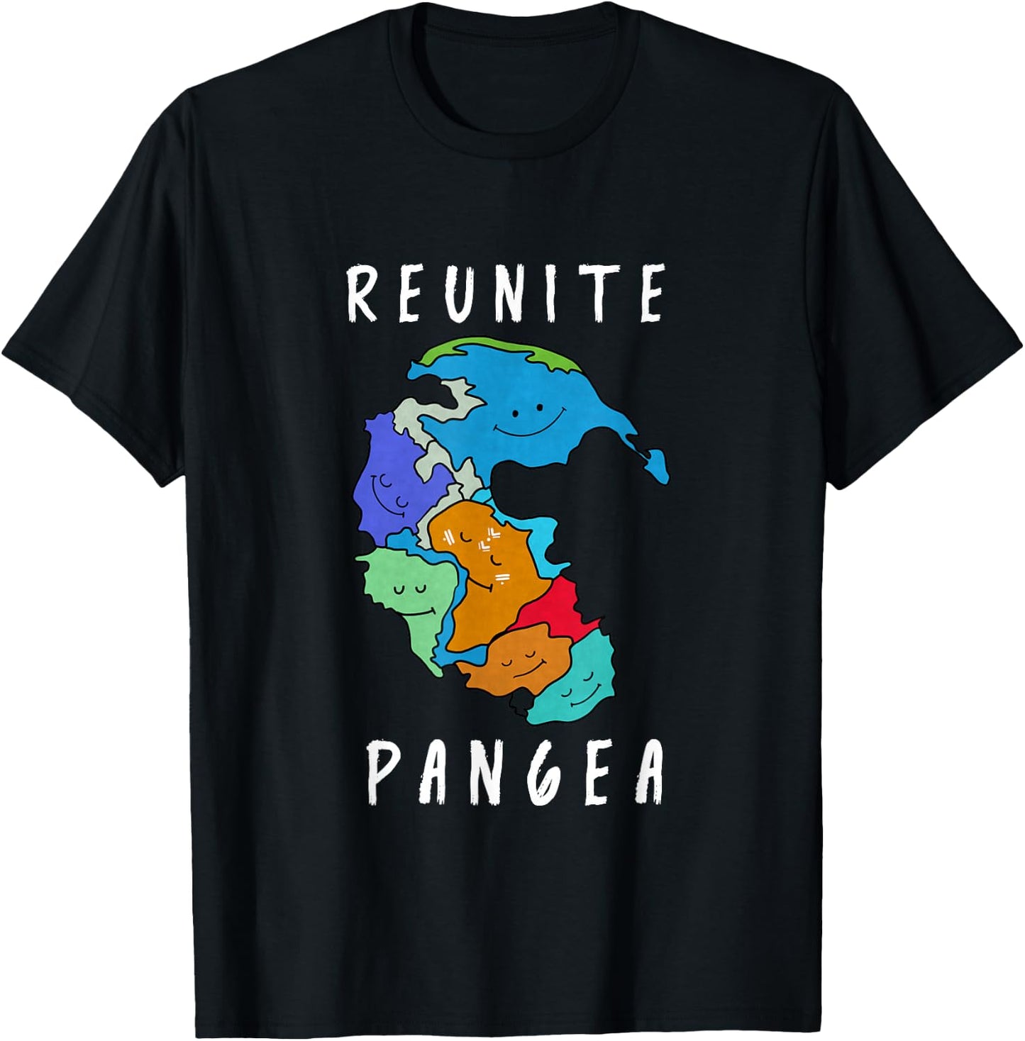 Reunite Pangea Funny Geology for Geologist T-Shirt - T-Shirt | Black