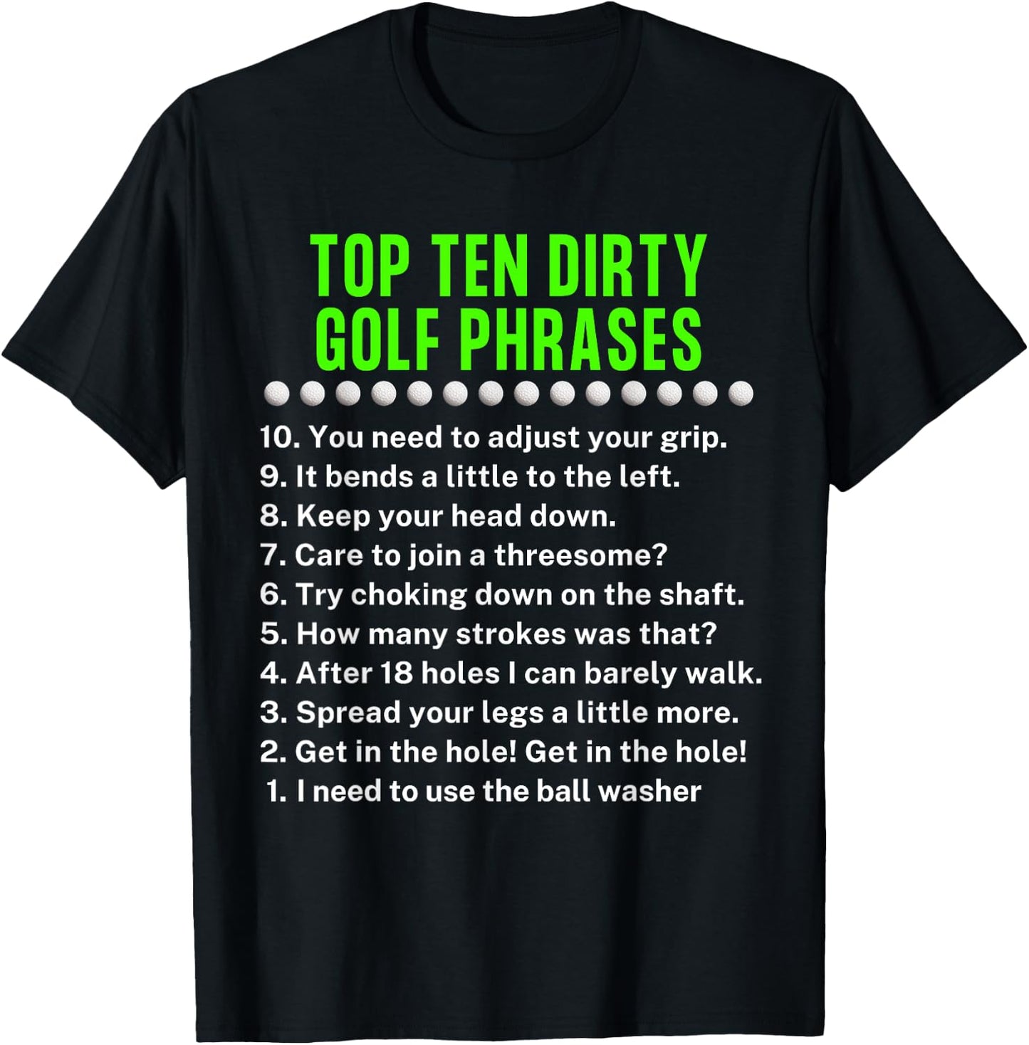 Gag Golf Ideas Golf For Dad Funny Golf T-Shirt - T-Shirt | Black