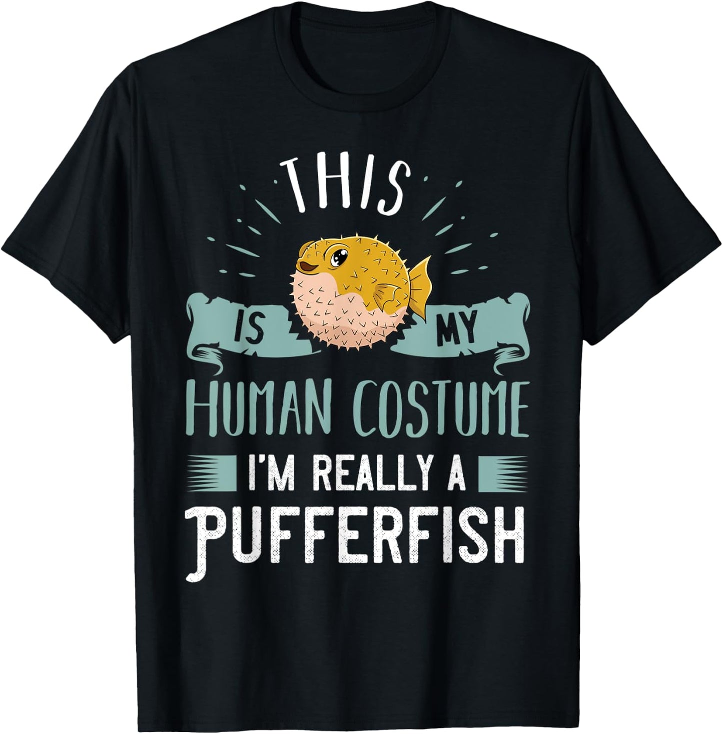 Pufferfish Blowfish Balloonfish Puffer Fish T-Shirt - T-Shirt | Black