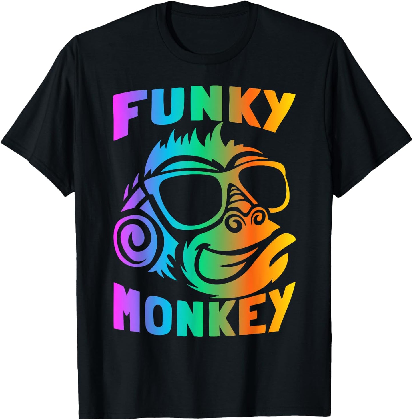Funny Monkey T-Shirt - T-Shirt | Black