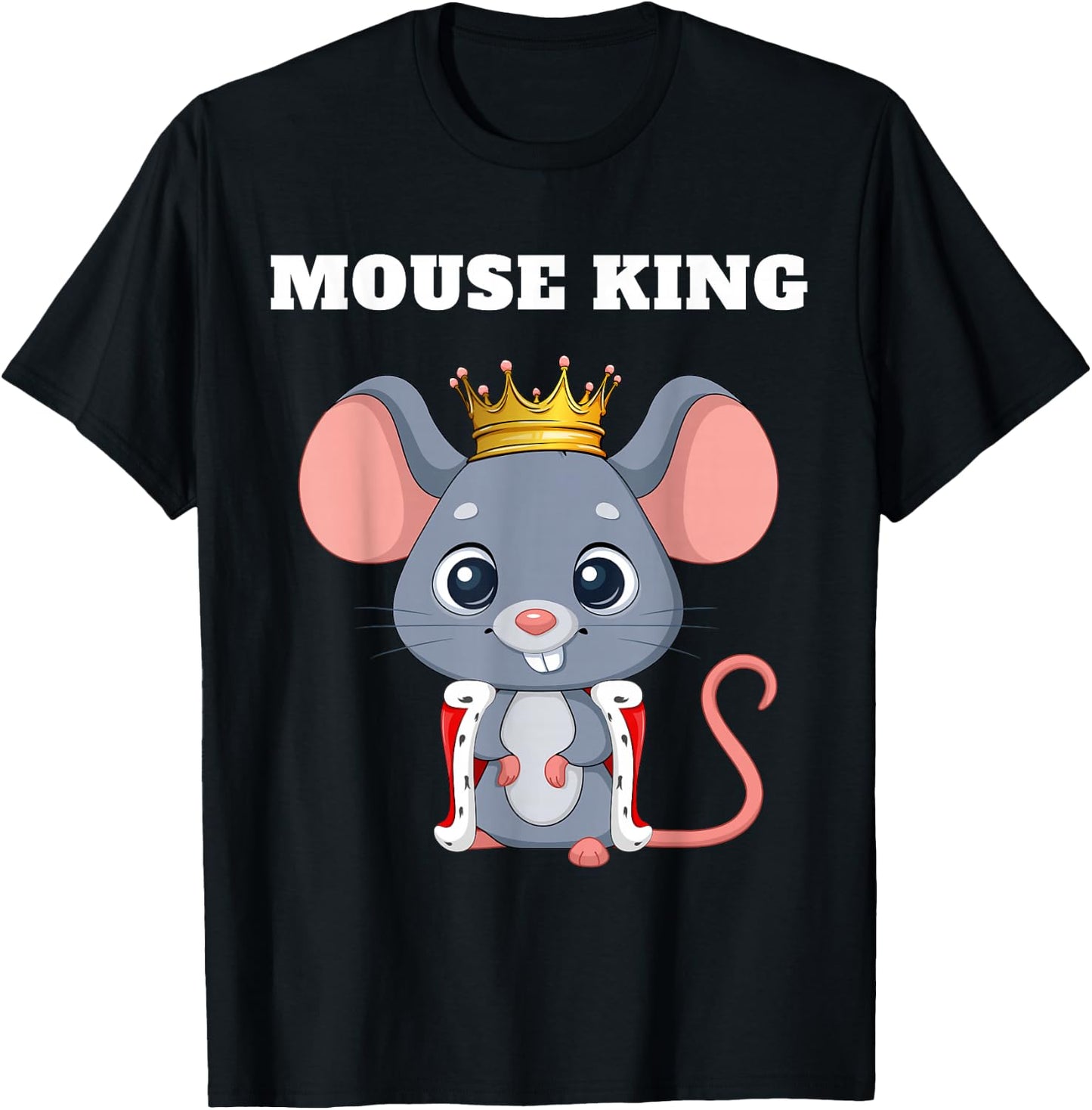 Mouse King | Mouse | Boys Mouse T-Shirt - T-Shirt | Black