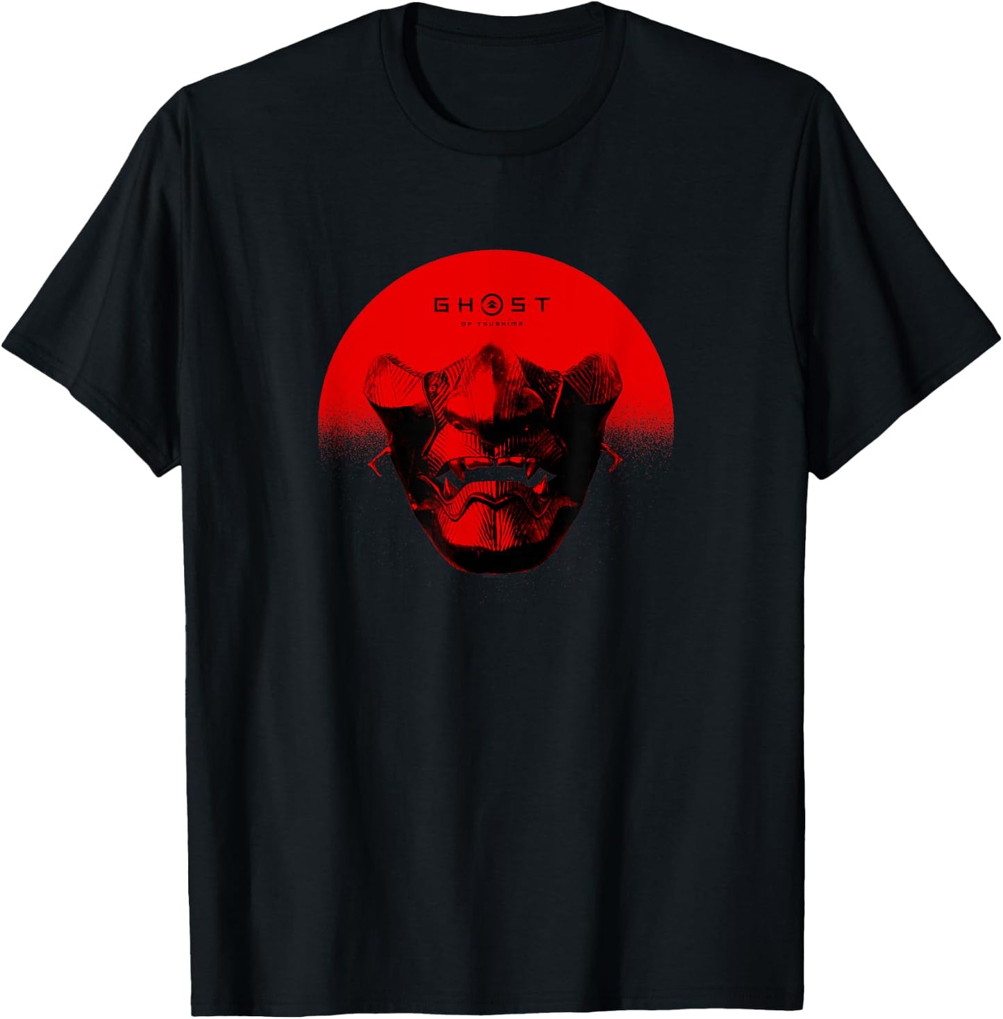 Ghost of Tsushima Half Sun Mask T-Shirt - T-Shirt | Black