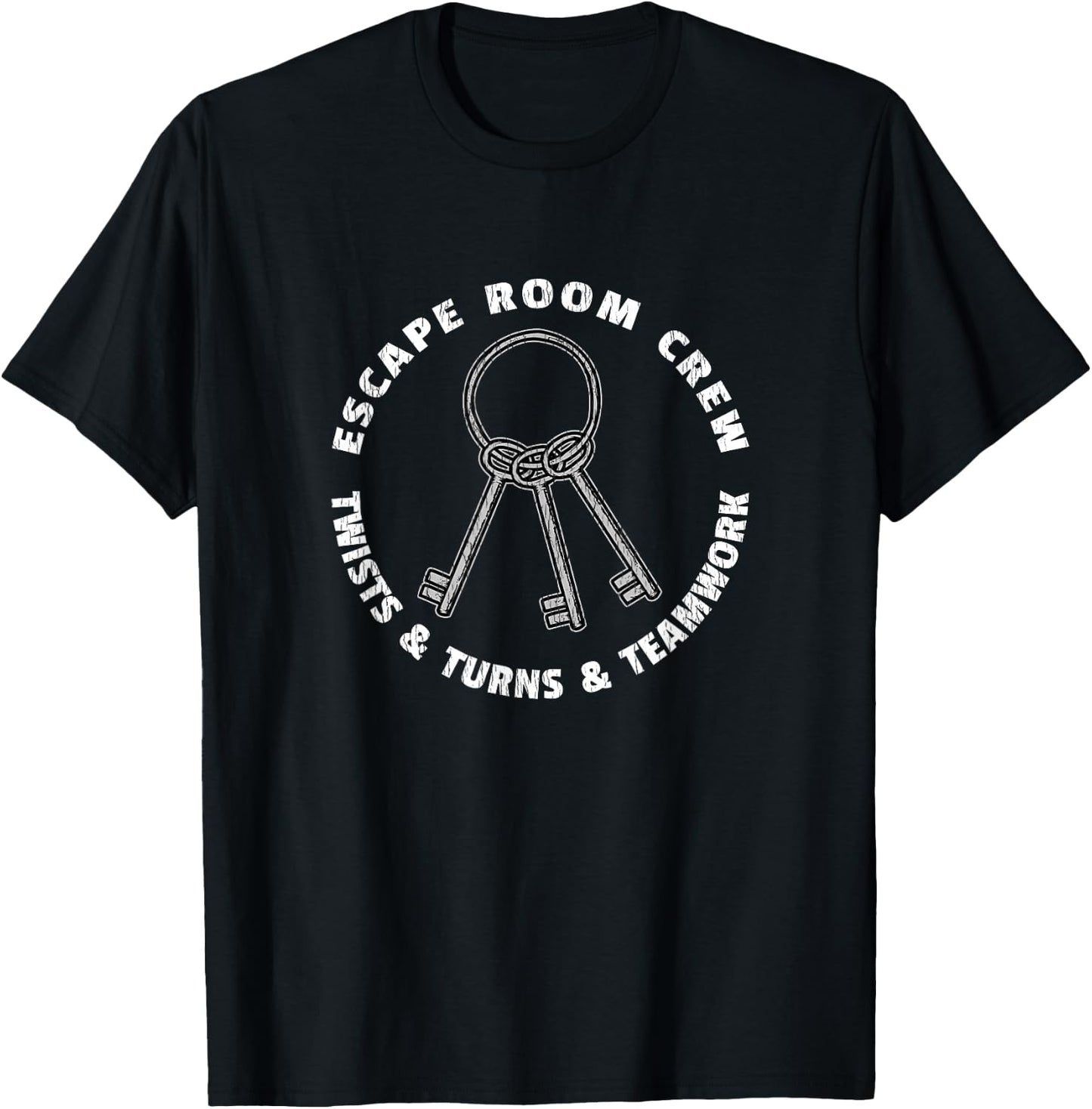 Escape Room Crew Matching Team Building Party Group T-Shirt - T-Shirt | Black