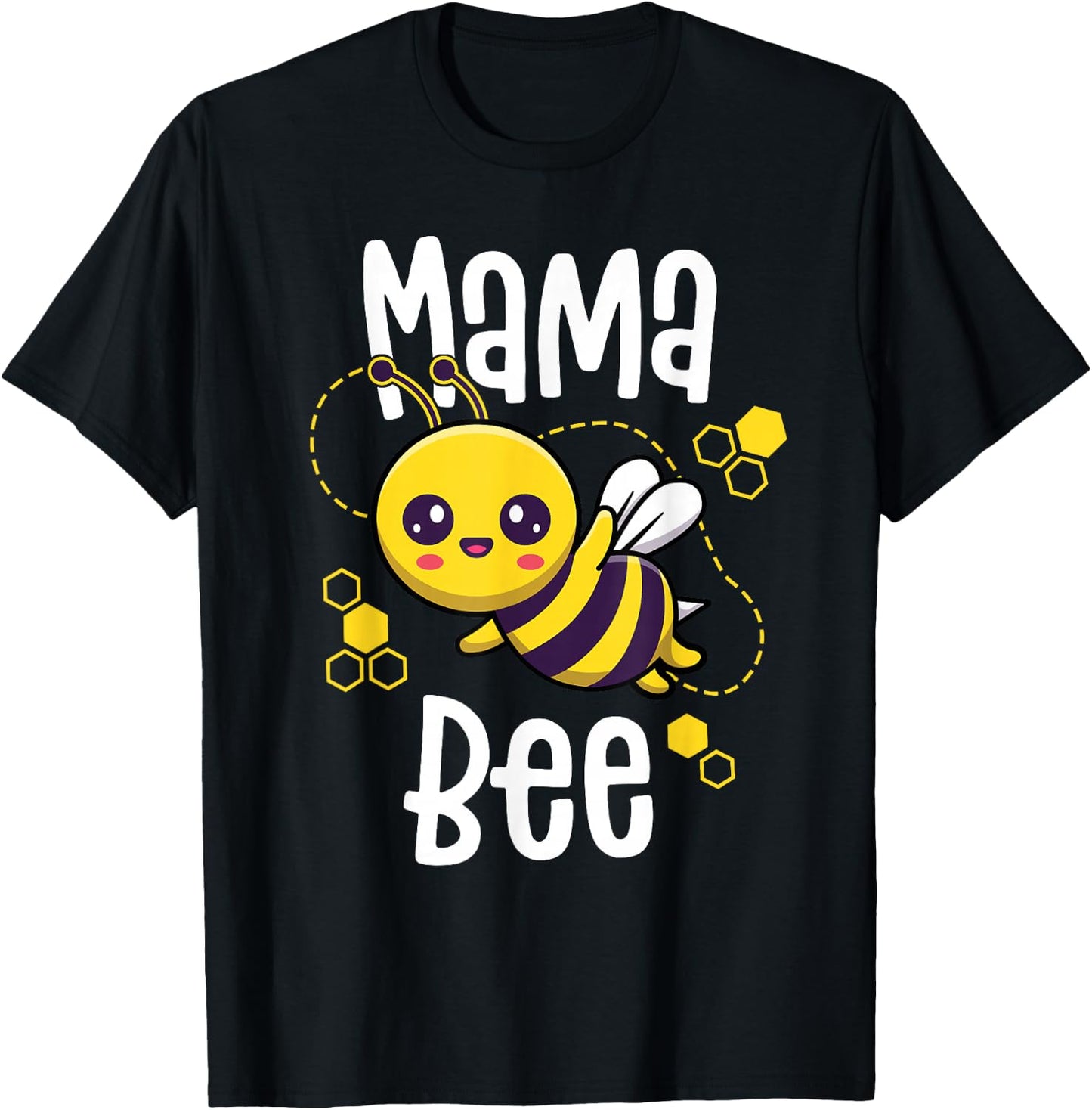 Mama Bee Shirt Family Bee Shirts First Bee Day Outfits T-Shirt - T-Shirt | Black
