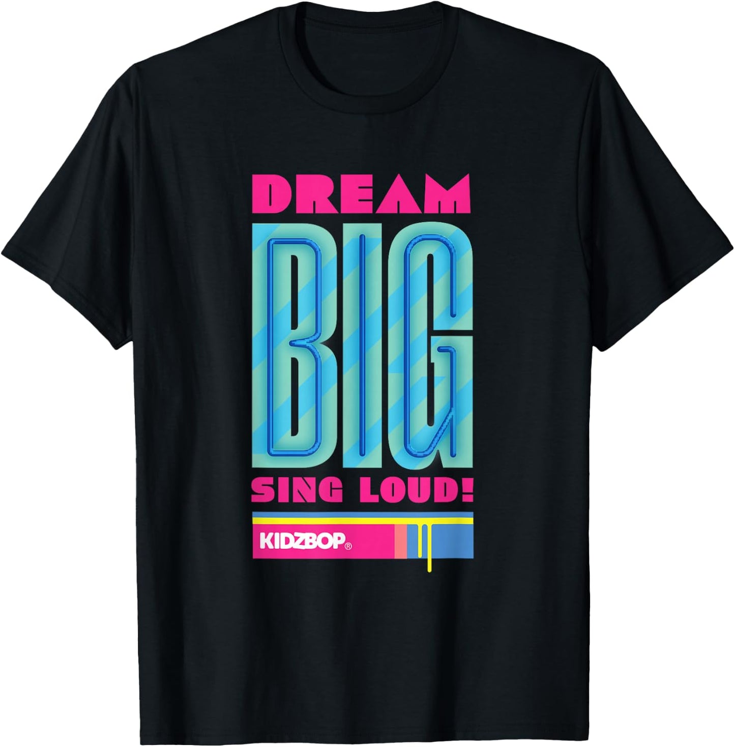 KIDZ BOP - Dream Big Sing Loud (Blue) T-Shirt - T-Shirt | Black