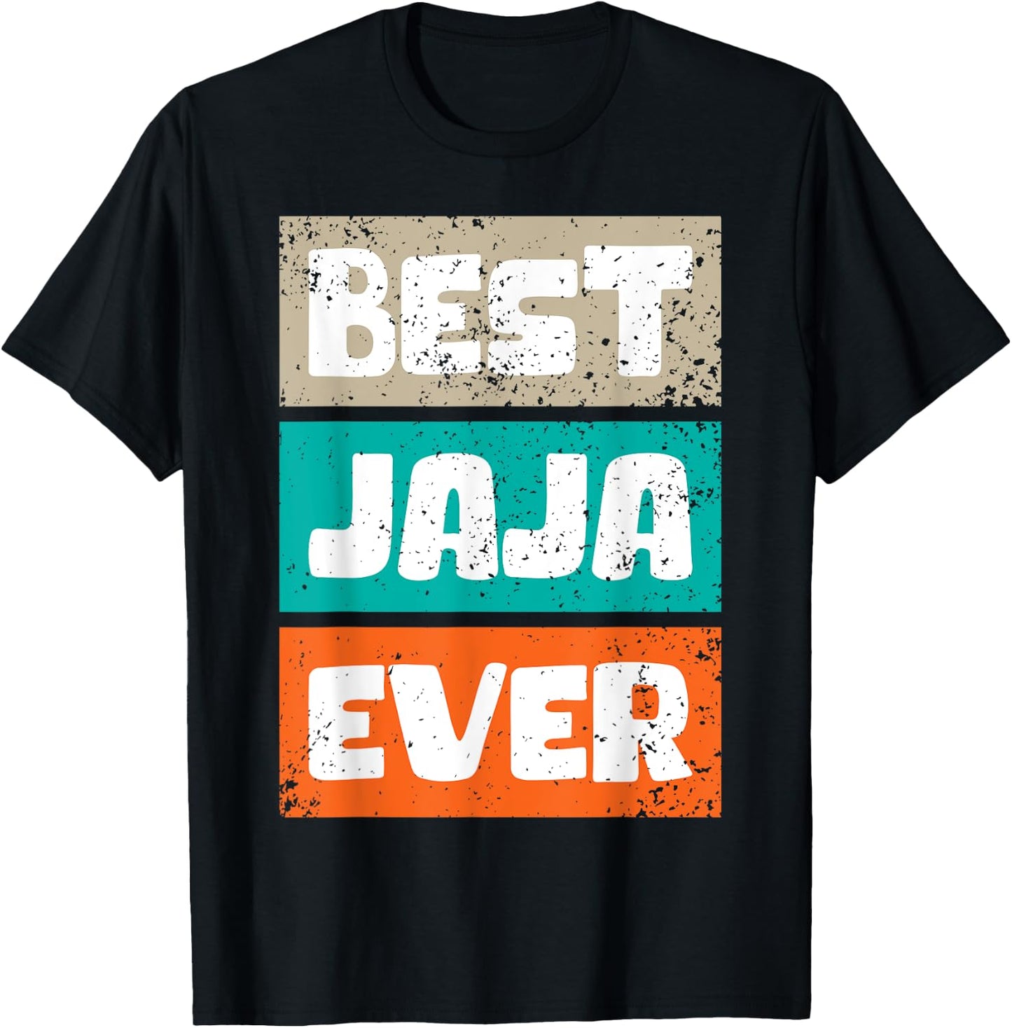 Fathers Day Best Jaja Ever Shirts Cool Fathers Day Present T-Shirt - T-Shirt | Black