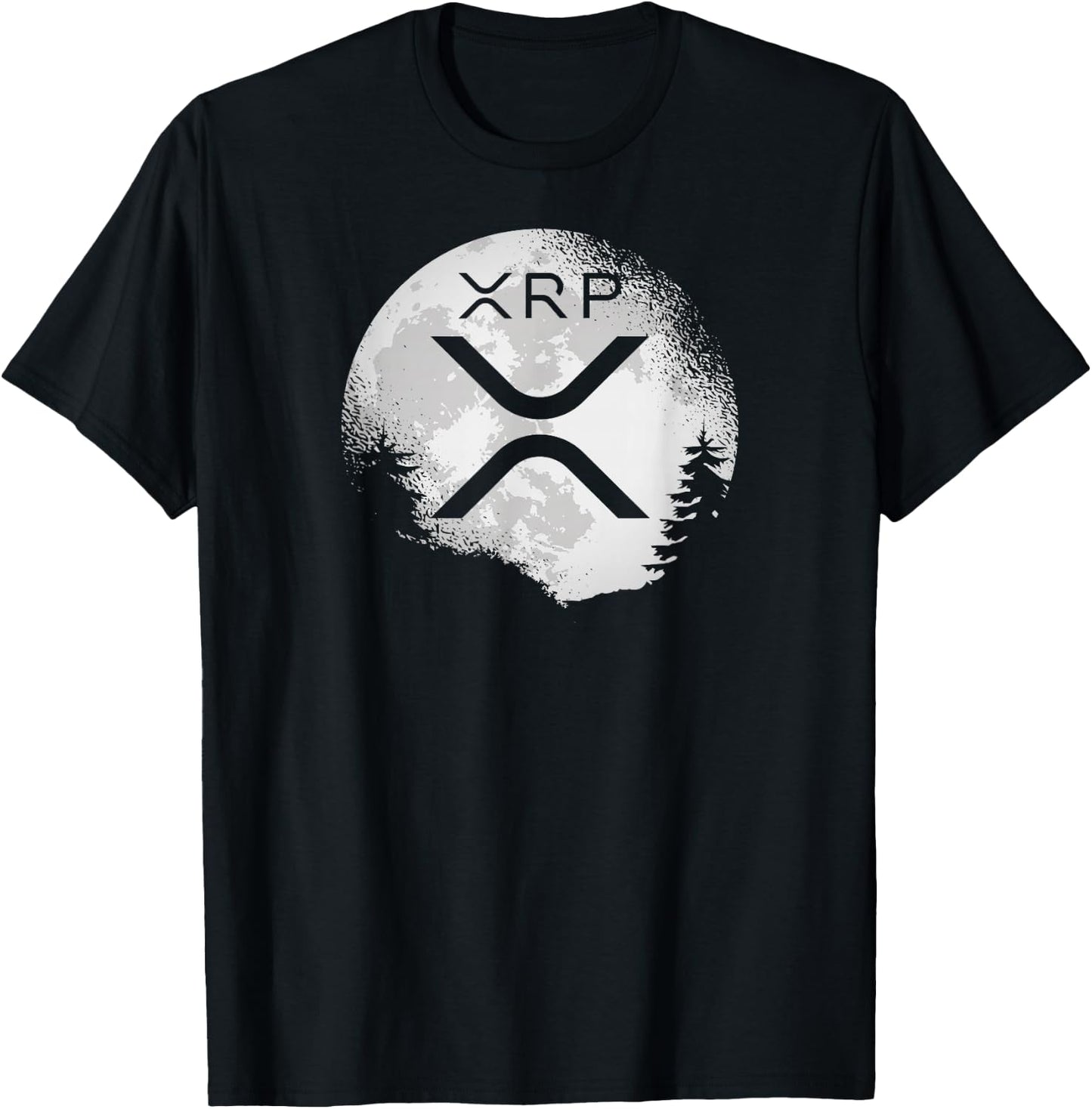 XRP Hodl To The Moon Crypto T-Shirt - T-Shirt | Black