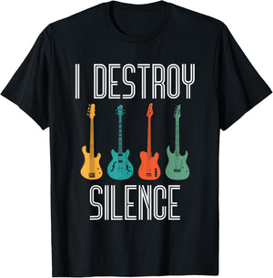Guitar Vintage Guitar Player Gift T-Shirt - T-Shirt | Black