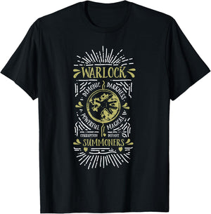 Wow Warlock Role Playing Gamer T-Shirt - T-Shirt | Black