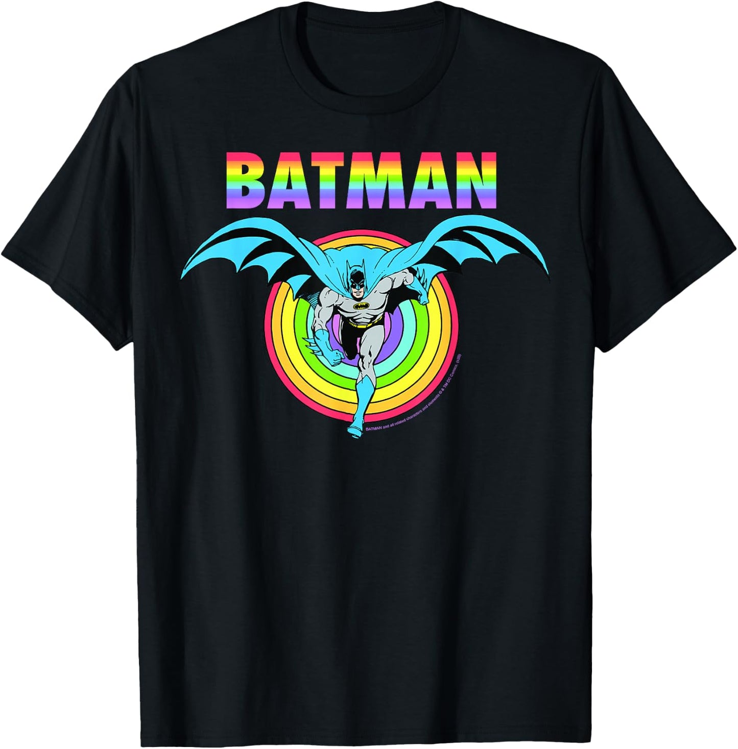 DC Comics Pride Batman Rainbow Run T-Shirt - T-Shirt | Black