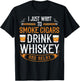 Cuban Cigar Whiskey Scotch Drinker T-Shirt - T-Shirt | Black