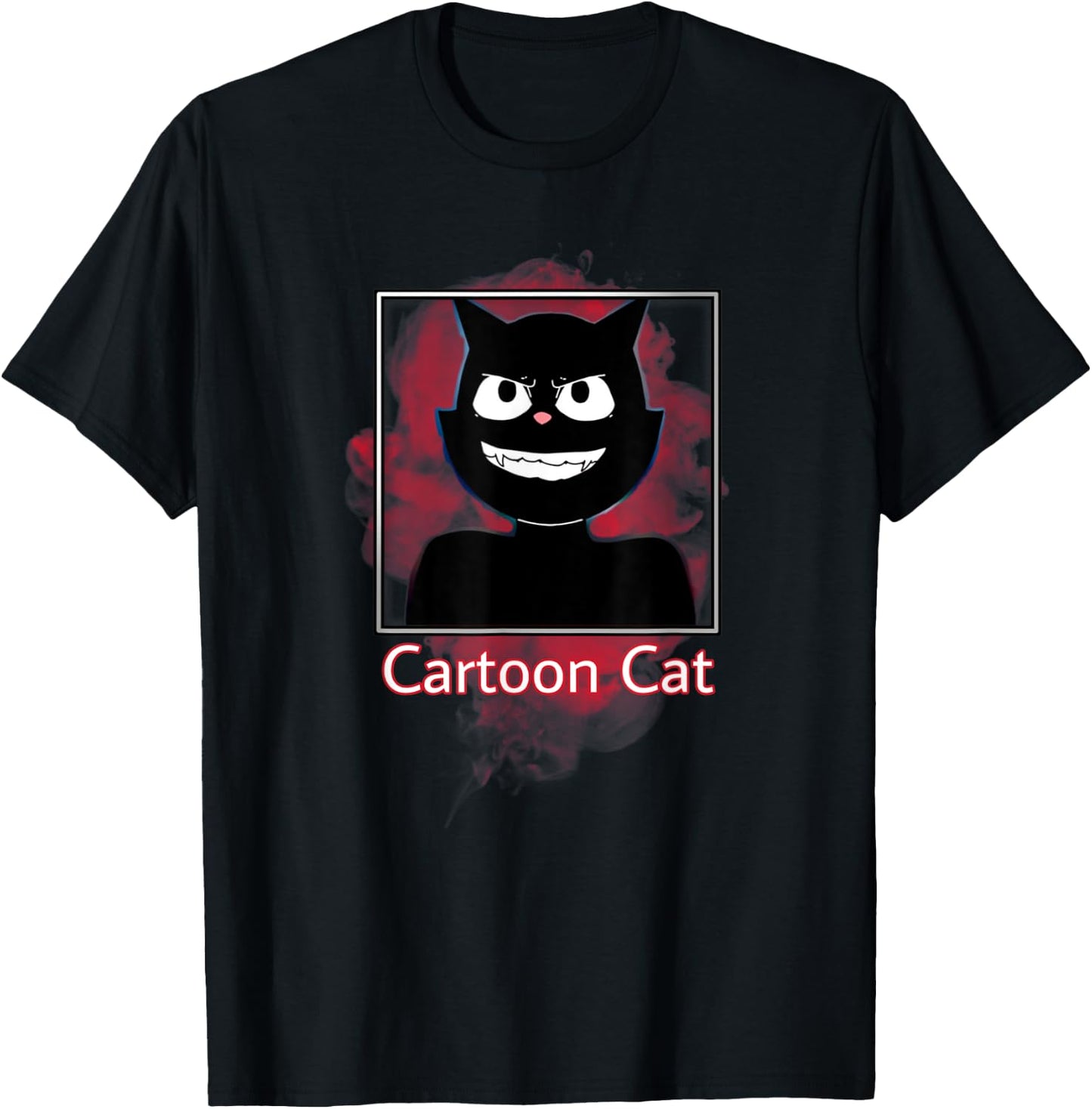 We all love to escape from Cartoon Cat, Are You Afraid T-Shirt - T-Shirt | Black