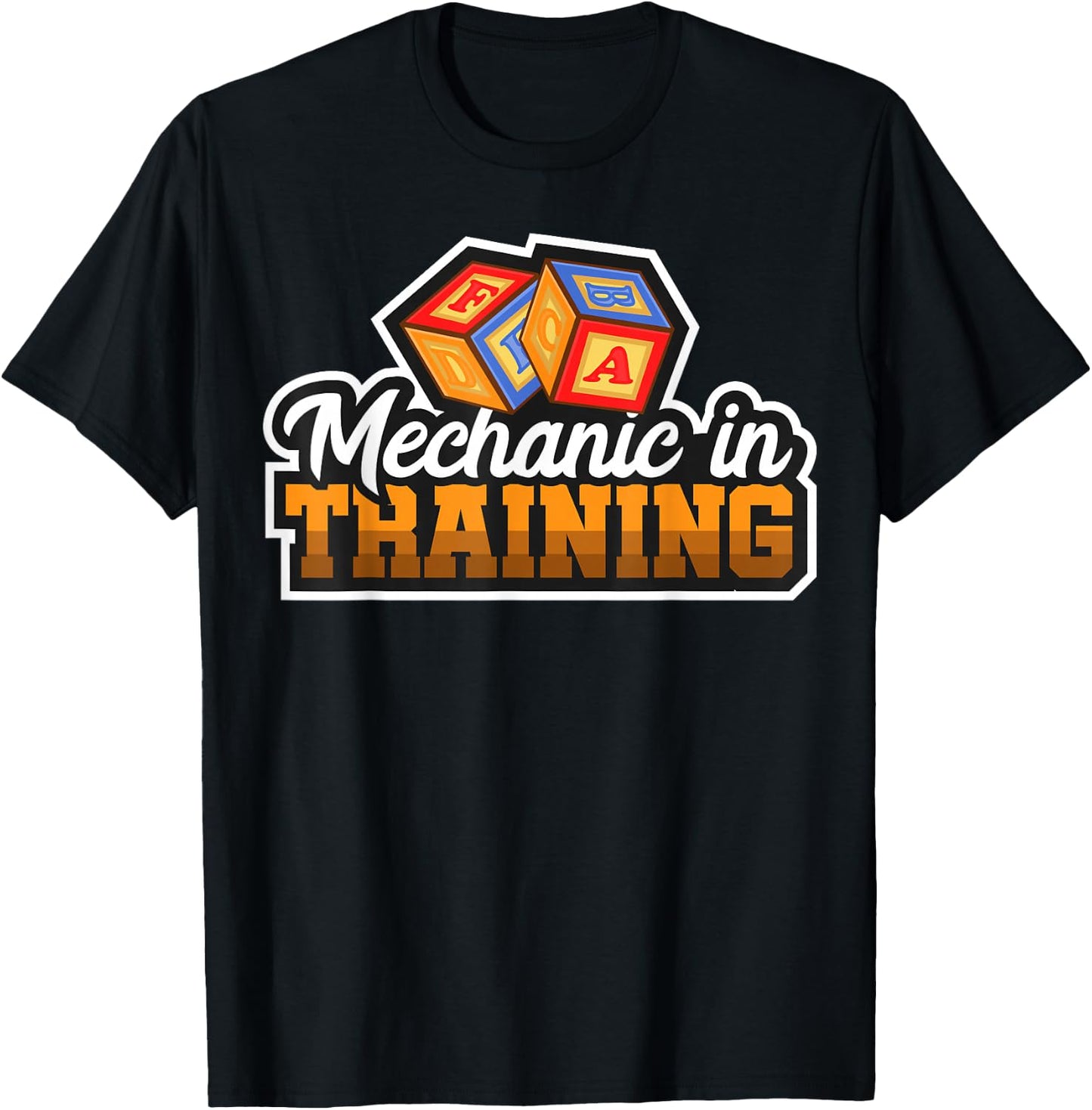 Diesel Aircraft Car Mechanic In Training For Baby T-Shirt - T-Shirt | Black