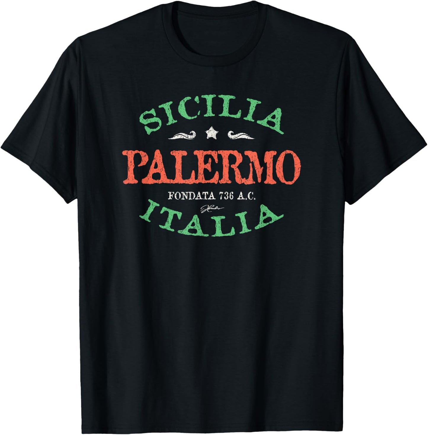 JCombs: Palermo, Sicily, Italy T-Shirt - T-Shirt | Black