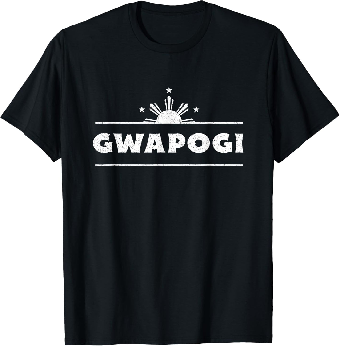 Pogi Gwapo Philippines Funny Filipino Humor T-Shirt - T-Shirt | Black