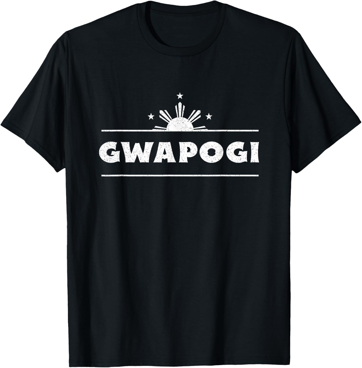 Pogi Gwapo Philippines Funny Filipino Humor T-Shirt - T-Shirt | Black