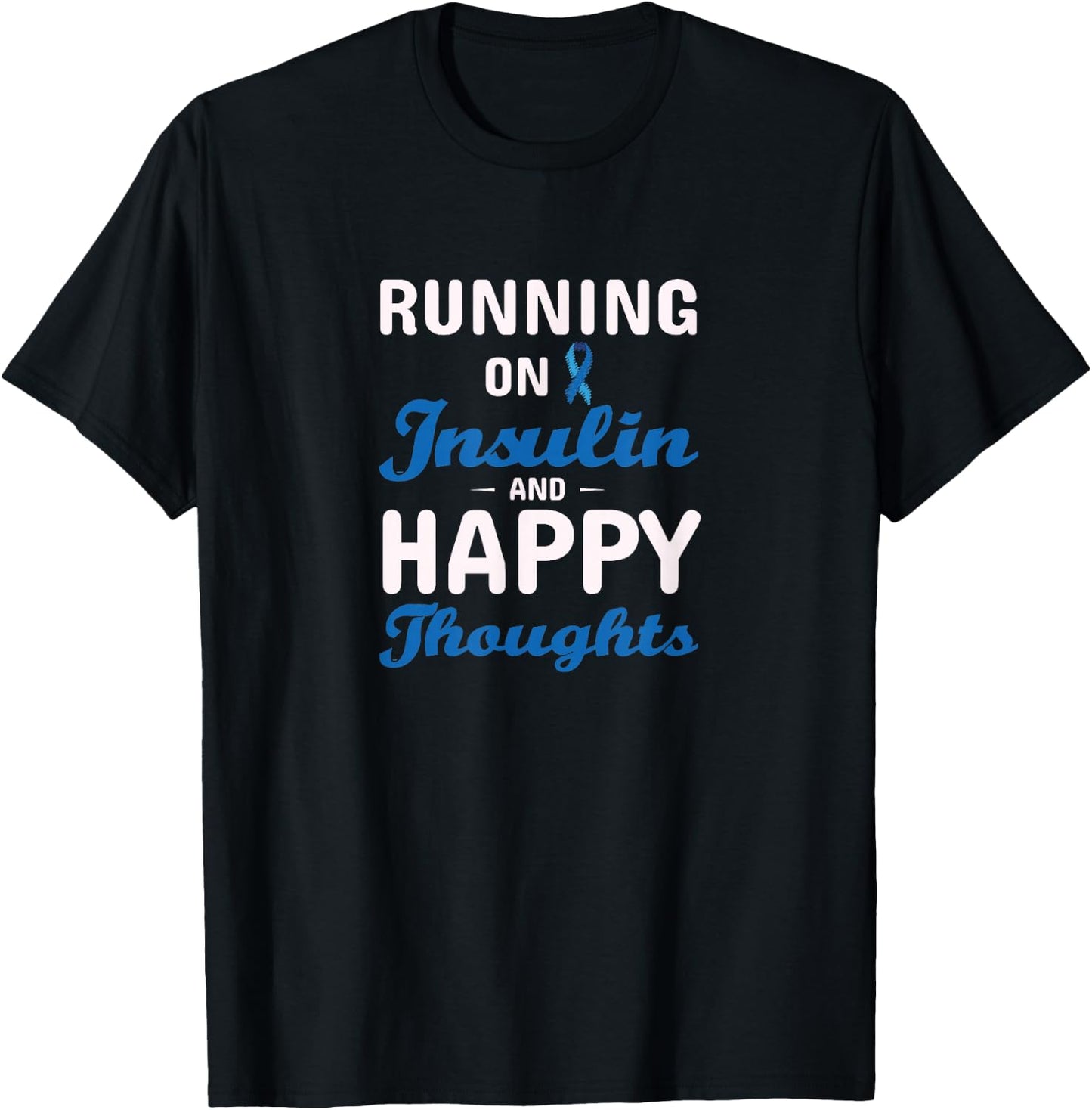 Diabetes Awareness Type 1 2 - Diabetic T1D T2D T-Shirt - T-Shirt | Black