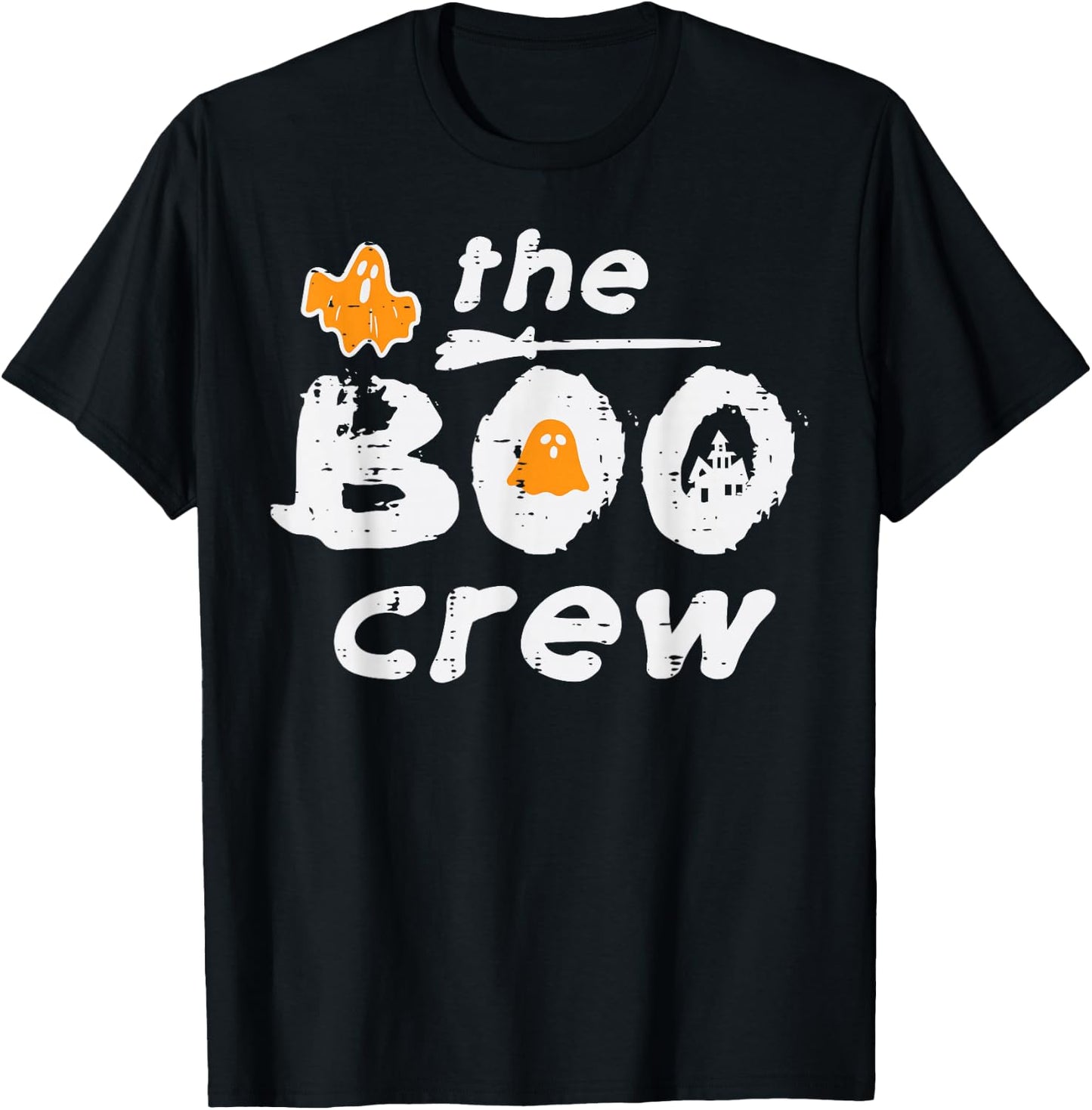 Halloween The Boo Crew Matching Costume Squad Men Women Kids T-Shirt - T-Shirt | Black