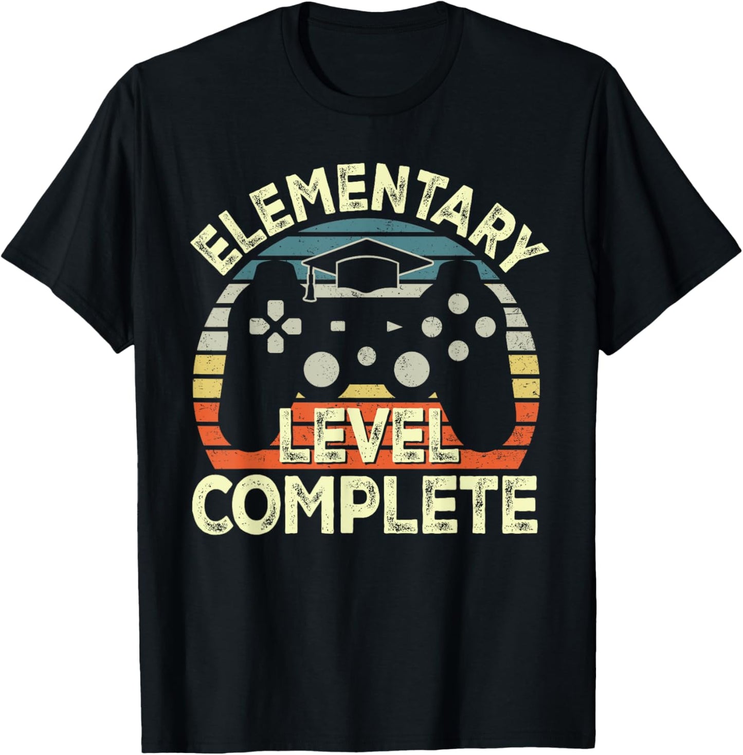 Elementary Level Complete Video Game Last Day Of School Boys T-Shirt - T-Shirt | Black
