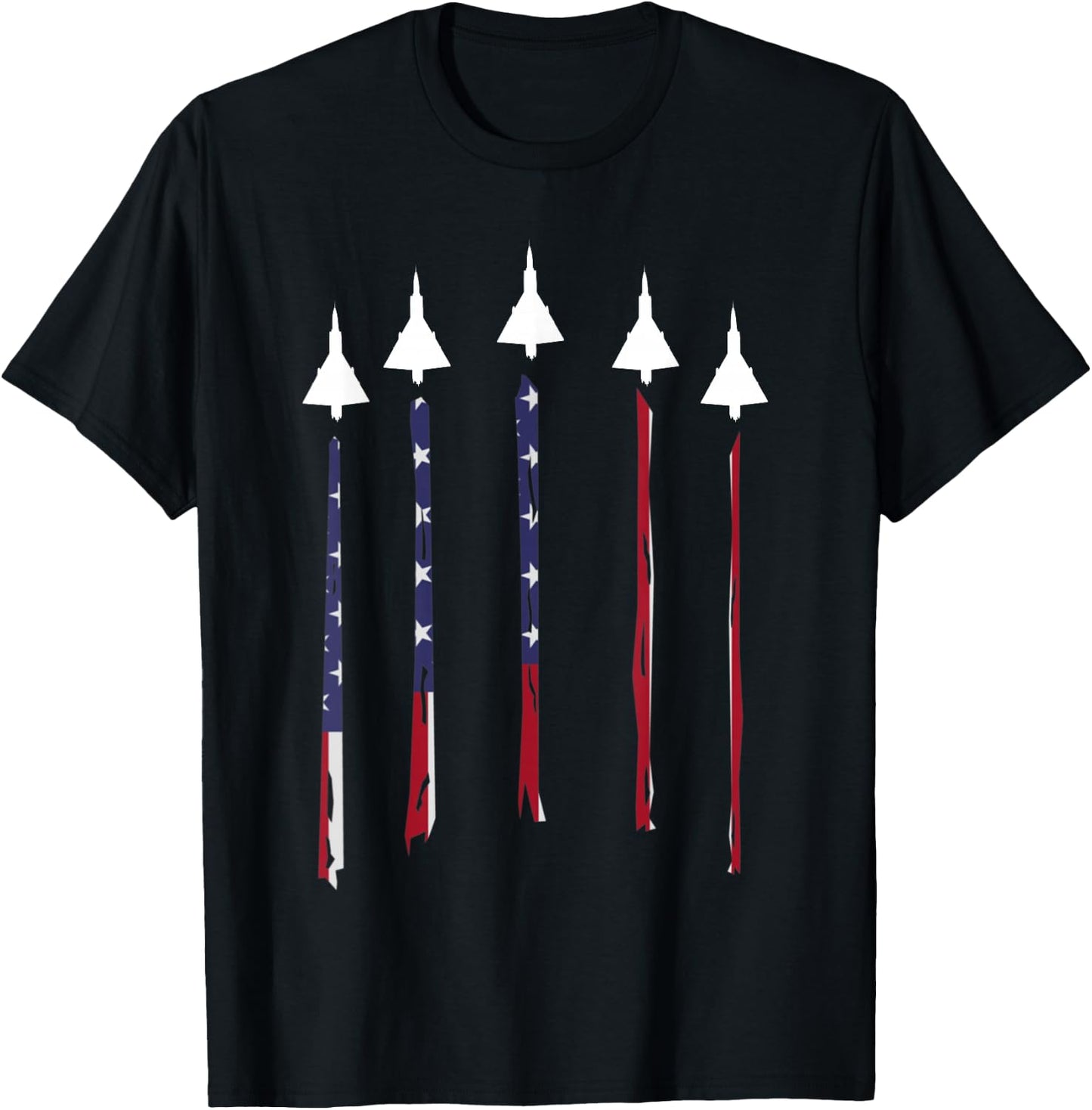 F-106 Delta Dart Black Cotton - Men's Classic Fit - Small - - Short Sleeve T-Shirt - T-Shirt | Black