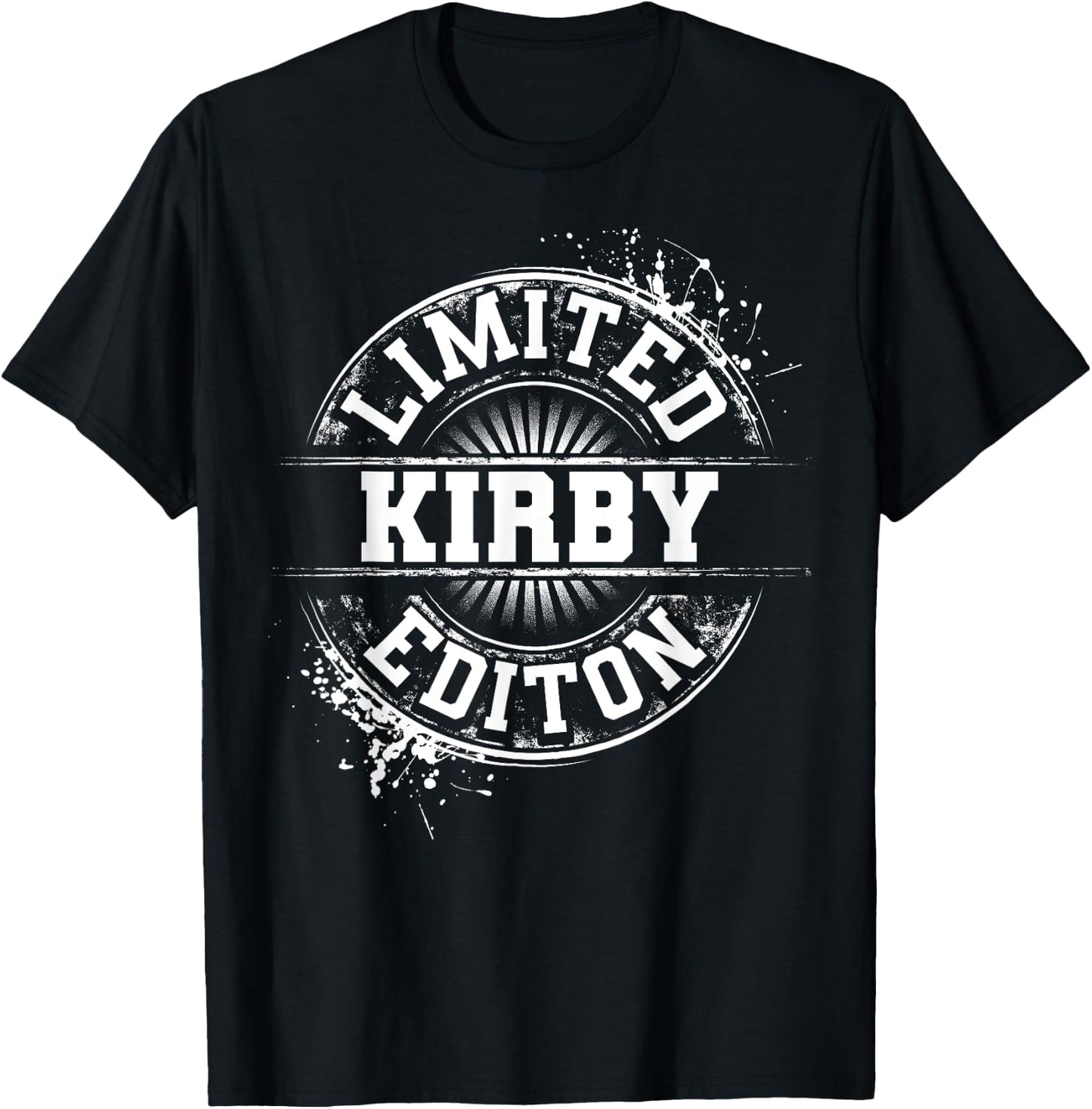 KIRBY Funny Surname Family Tree Birthday Reunion Gift T-Shirt - T-Shirt | Black