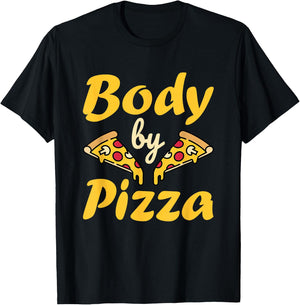 Funny Pepperoni Pizza Slice Body Men Women T-Shirt - T-Shirt | Black