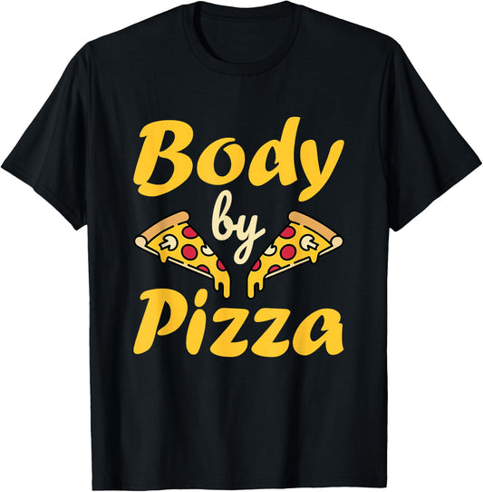 Funny Pepperoni Pizza Slice Body Men Women T-Shirt - T-Shirt | Black