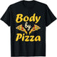Funny Pepperoni Pizza Slice Body Men Women T-Shirt - T-Shirt | Black
