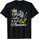62nd Birthday Gifts 62 Birthday Party Ideas Funny T-Shirt - T-Shirt | Black