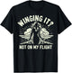 Winging it not on my Flight Attendant T-Shirt - T-Shirt | Black