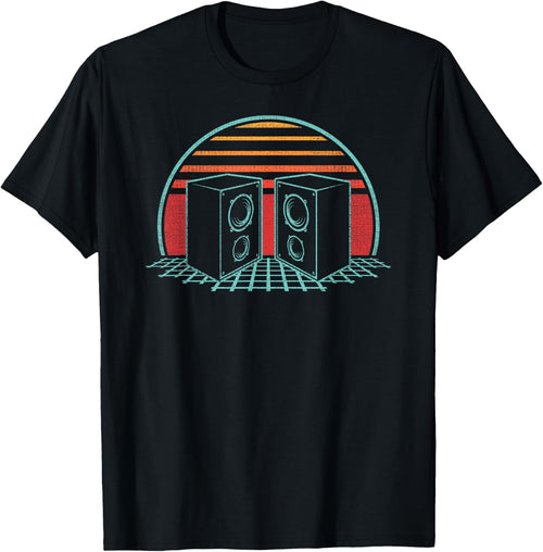 Audio Engineer Speaker Retro 80s Style Sound Guy