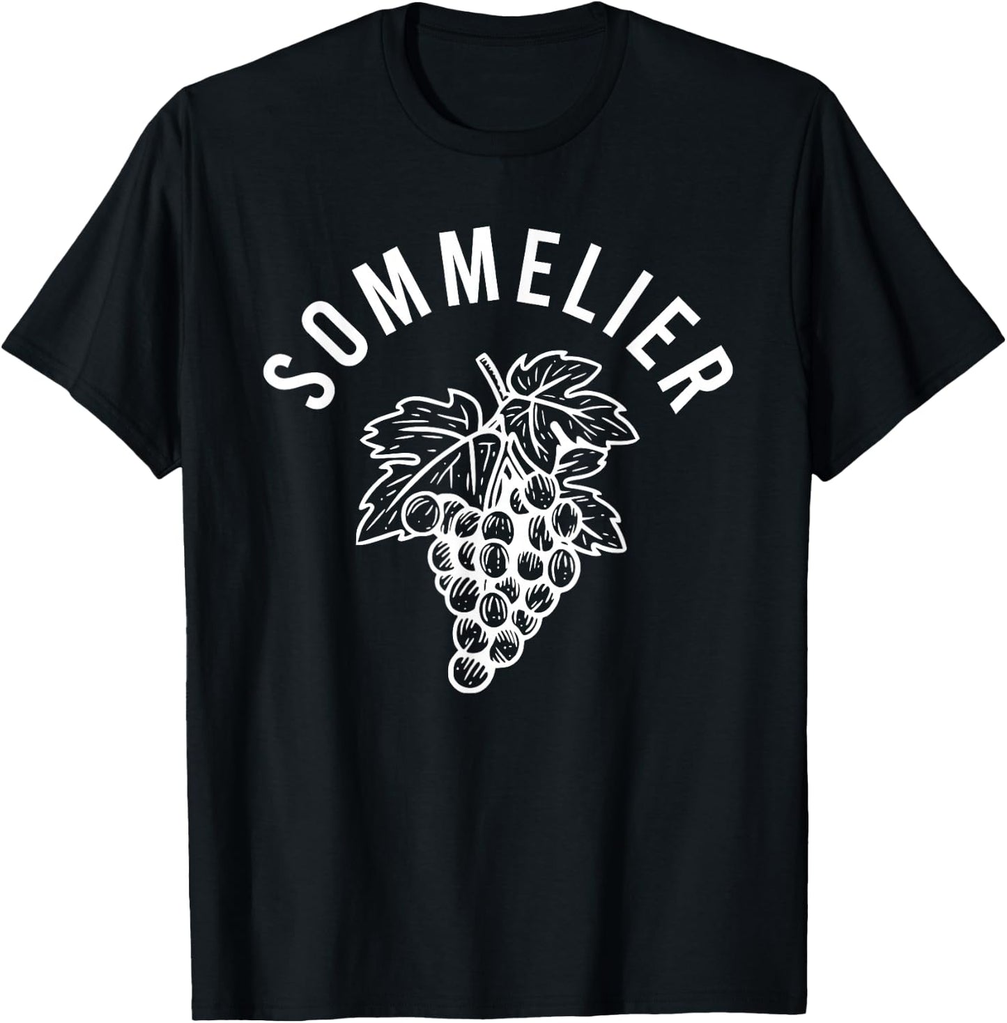 Sommelier Grapes Wine Steward Waiter Restaurant Worker T-Shirt - T-Shirt | Black