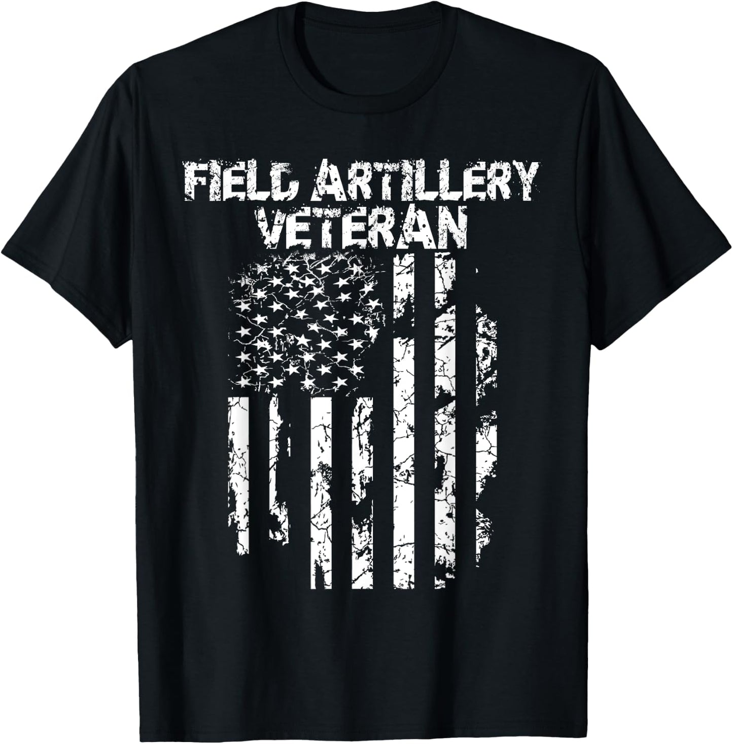 Field Artillery Veteran T-Shirt - T-Shirt | Black
