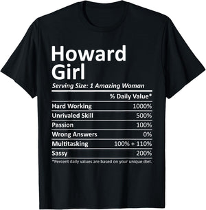 HOWARD GIRL WI WISCONSIN Funny City Home Roots USA Gift T-Shirt - T-Shirt | Black