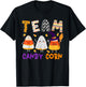 Team Candy Corn Halloween Candy Corns As Witch Boo Mummy T-Shirt - T-Shirt | Black